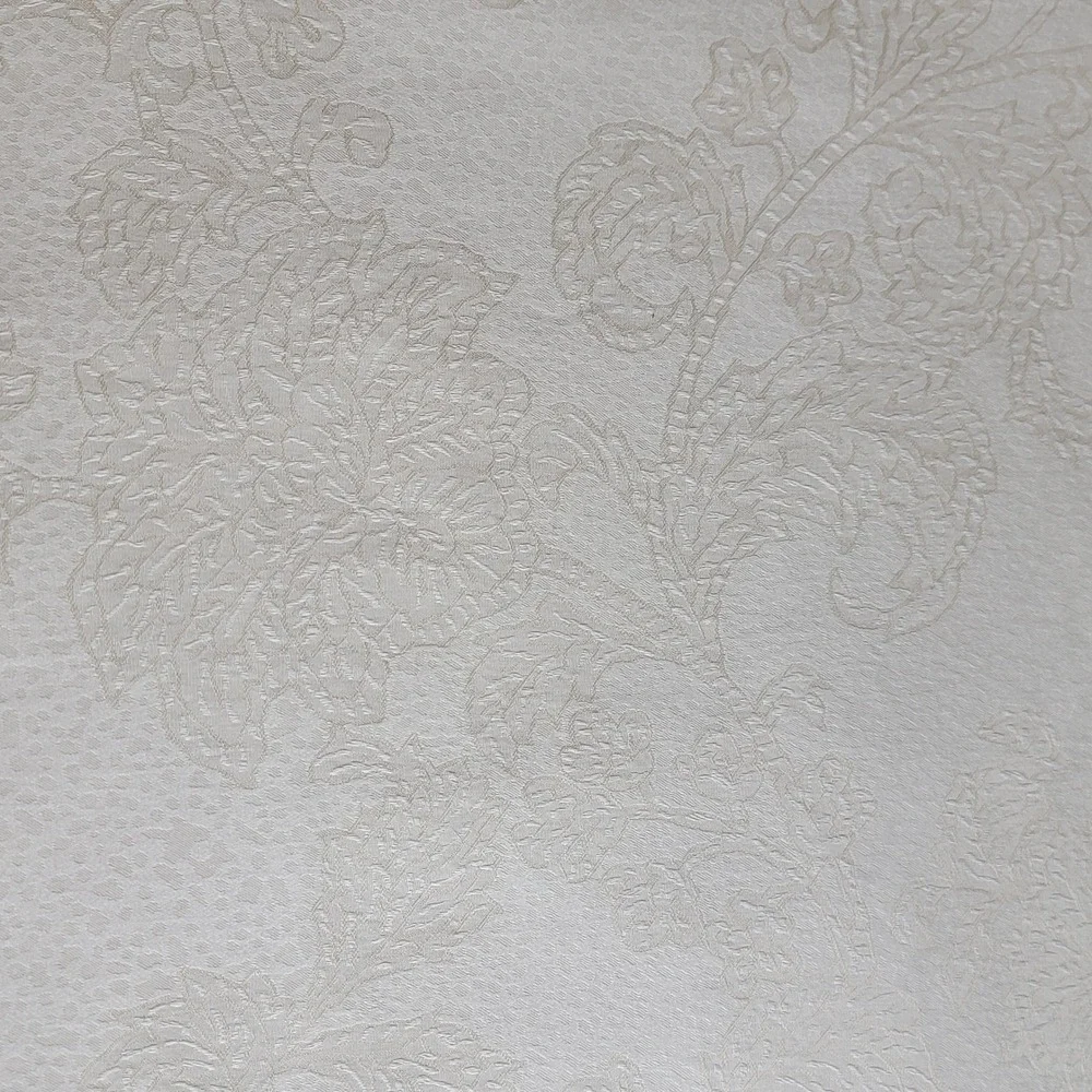 SFERRA King Ivory Floral Damask Jacquard Duvet Cover Luxury Cotton 92X108